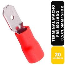 KIT C/20 TERMINAL MACHO PRÉ-ISOLADO VM 0,5x1,5MM² SFOR KIT C/20 TERMINAL MACHO PRÉ-ISOLADO VM 0,5x1,5MM² SFOR