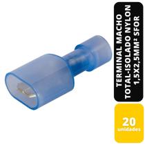 Kit c/20 terminal macho total-isol nylon 1,5x2,5mm² sfor Kit c/20 terminal macho total-isol nylon 1,5x2,5mm² sfor