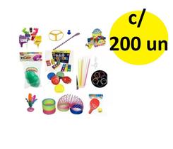 Kit c/ 200 Brinquedos Dia das Crianças Cosme Damião Sortidos Kit c/ 200 Brinquedos Dia das Crianças Cosme Damião Sortidos