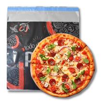 Kit c/200 Sacos Térmicos Metalizados p/ Pizza Nº 40