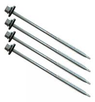 Kit c/ 200 un Parafusos Sextavado Auto Brocante 12x5 Meia Rosca 12,5cm