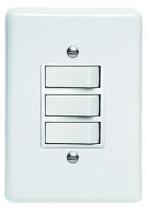 Kit c/ 20PC Conj Placa 4x2 Branca Inter 2 Tecla Par + Inter Simp Pumalux Kit c/ 20PC Conj Placa 4x2 Branca Inter 2 Tecla Par + Inter Simp Pumalux