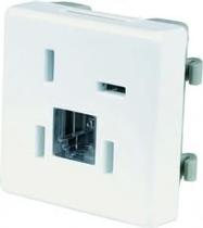 Kit c/ 20PC Módulo Trad Tomada Telef Com Adaptador Am 2ct 2663 - Perlex