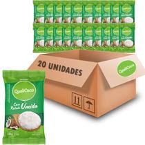 Kit c/ 20und Coco Ralado Úmido e Adoçado QUALICOCO 100g