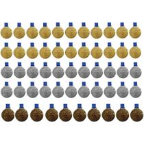 Kit C/22 Medalhas Ouro + 22 Medalhas Prata + 10 Medalhas Bronze M36 Honra ao Mérito C/Fita Azul Kit C/22 Medalhas Ouro + 22 Medalhas Prata + 10 Medalhas Bronze M36 Honra ao Mérito C/Fita Azul