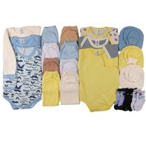 Kit C 23 Peças Body Mijão Roupas Bebê Maternidade Enxoval