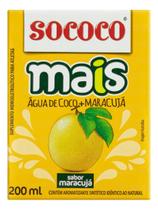 Kit c/ 24 Agua de Coco Maracuja Sococo Mais 200ml