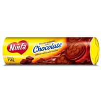 Kit c/ 24 Biscoito Recheado Ninfa 110g Chocolate