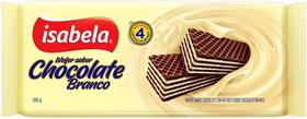 Kit c/ 24 Biscoito Wafer Chocolate Recheio Chocolate Branco