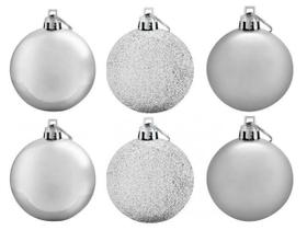 Kit C/24 Bolas De Natal P/ Arvore 3cm 4 Modelo Diferentes