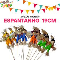 kit c/24 Espantalhos Decoração Festa Junina 36cm palito JP1