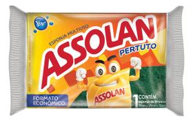 Kit c/ 24 Esponja Assolan Pertuto Multiuso Kit c/ 24 Esponja Assolan Pertuto Multiuso