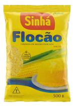 Kit c/ 24 Farinha de Milho Flocao Sinha Pacote 500g