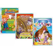 Kit c/ 24 livros fazendinha, fábulas e classicos divertidos Kit c/ 24 livros fazendinha, fábulas e classicos divertidos
