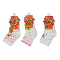 Kit c/ 24 Meia Recém Nascido Bebê Menino e Menina Atacado