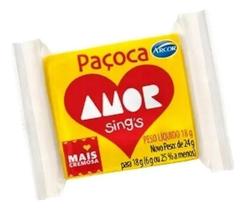 Kit c/ 24 Pacoca Arcor Amor amendoim sem gluten