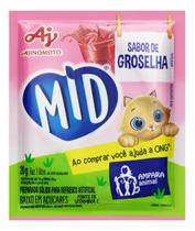 Kit c/ 24 Suco de groselha Mid em po 20g