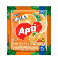 Kit c/ 24 Suco Refresco Em Po Apti Sabor Laranja 20g