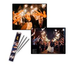 KIT C 24 UNI VELAS SPARKLES ESTRELA FAÍSCA 60 cm - Artigos de festas