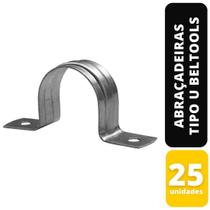 Kit C/25 Abraçadeiras Tipo U 1 Polegada Beltools