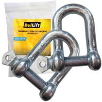 Kit C/ 25 Manilha Reforcada Galvanizada 6,4mm Beltools