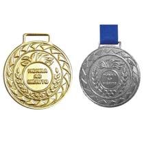 Kit C/25 Medalhas de Ouro + 25 Medalhas de Prata M36 Crespar