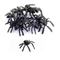 Kit C/ 25 Pçs de Mini Aranhas Preta Fake Festas Pegadinhas