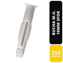 KIT C/250 BUCHA M.U. Universal Plástica 10x60mm SFOR KIT C/250 BUCHA M.U. Universal Plástica 10x60mm SFOR