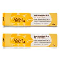 Kit c/ 2un creme para assadura de bebe joao e maria cimed 40g