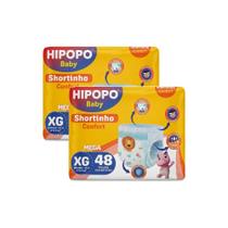 Kit c/2un fralda calça hipopó tam xg 48un cada Kit c/2un fralda calça hipopó tam xg 48un cada