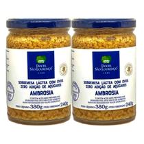 Kit c/ 2und Ambrosia Zero Açucar São Lourenço 380g