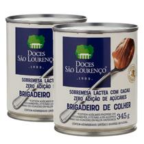 Kit c/ 2und Brigadeiro de Colher Zero SAO LOURENCO 345g Kit c/ 2und Brigadeiro de Colher Zero SAO LOURENCO 345g