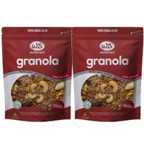 Kit c/ 2und Granola sem Gluten WS NATURAIS 350g