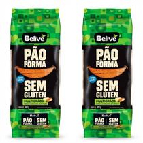 Kit c/ 2und Pão de Forma BELIVE Multigrãos Sem Glúten 400g
