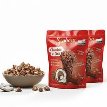 Kit c/ 2und Pipoca Gourmet c/ Chocolate e Coco SENHORA 90g Kit c/ 2und Pipoca Gourmet c/ Chocolate e Coco SENHORA 90g