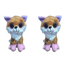 Kit C/2x Brinquedo de Pelúcia Raposa - Ty Rara