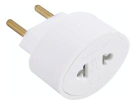 Kit c/ 3 Adaptador Conversor 2p 10 A 250 V Tramontina Branco Kit c/ 3 Adaptador Conversor 2p 10 A 250 V Tramontina Branco