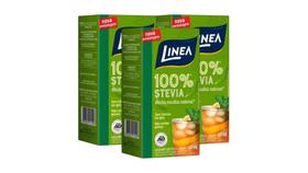 Kit c/ 3 Adoçante Líquido Linea Stevia s/ Gluten 60ml