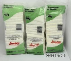 Kit C/3 Algodão Quadradinho 40g Sussex