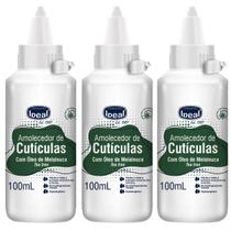 Kit C/3 Amolecedor De Cutículas Ideal Com Óleo De Melaleuca 100ml Kit C/3 Amolecedor De Cutículas Ideal Com Óleo De Melaleuca 100ml