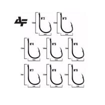 Kit c/3 Anzol Chinu Black Níquel Albatroz Cartela nº 1 ao 10 - Escolha o Tamanho