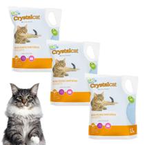 Kit c/3 areia crystalcat microcristais elo imports