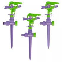 Kit c/ 3 Aspersor Irrigador Setorial Para Jardim Horta Canteiro PALISAD 654158