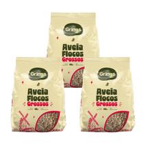 Kit c/3 aveia em flocos 400g grings Kit c/3 aveia em flocos 400g grings