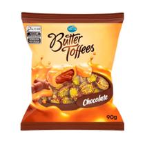Kit c/ 3 Bala de Caramelo Sabor Chocolate Butter Toffees 90g