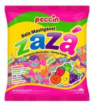 Kit c/ 3 Bala Mastigavel Zaza Sabores Sortidos Peccin 600g