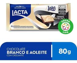 Kit c/ 3 Barra Chocolate Branco Laka Diamante Negro 80g