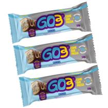 KIT C/3 Barras de Proteína Cookies 50gr 11Gr Proteína - Go3