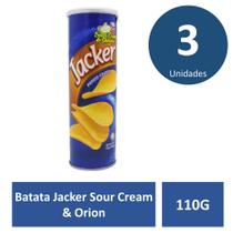 Kit c/3 Batata Jacker 110G Sour Cream & Orion