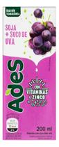Kit c/ 3 Bebida a Base de Soja Uva Ades Caixa 200ml